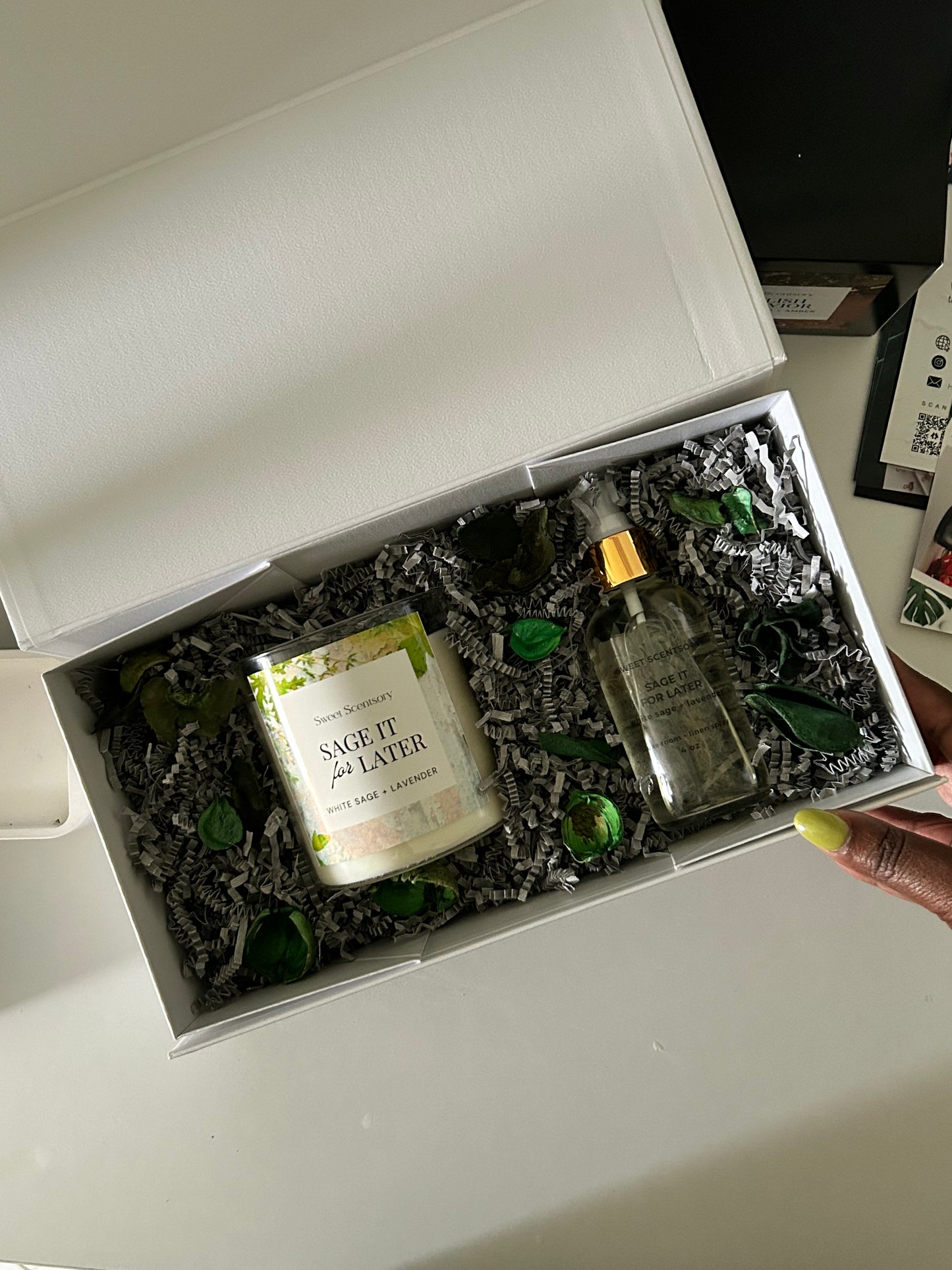 Gift Set - Sage It For Later Candle and Luxe Room + Linen Spray