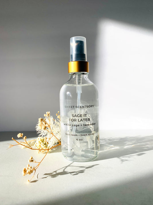 Luxe Room + Linen Spray in White Sage + Lavender